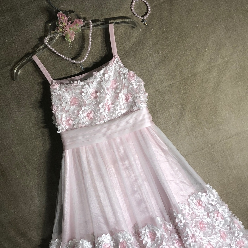 Baby Pink BONNIE JEAN Flowers 🌸 🌸 Dress SET!